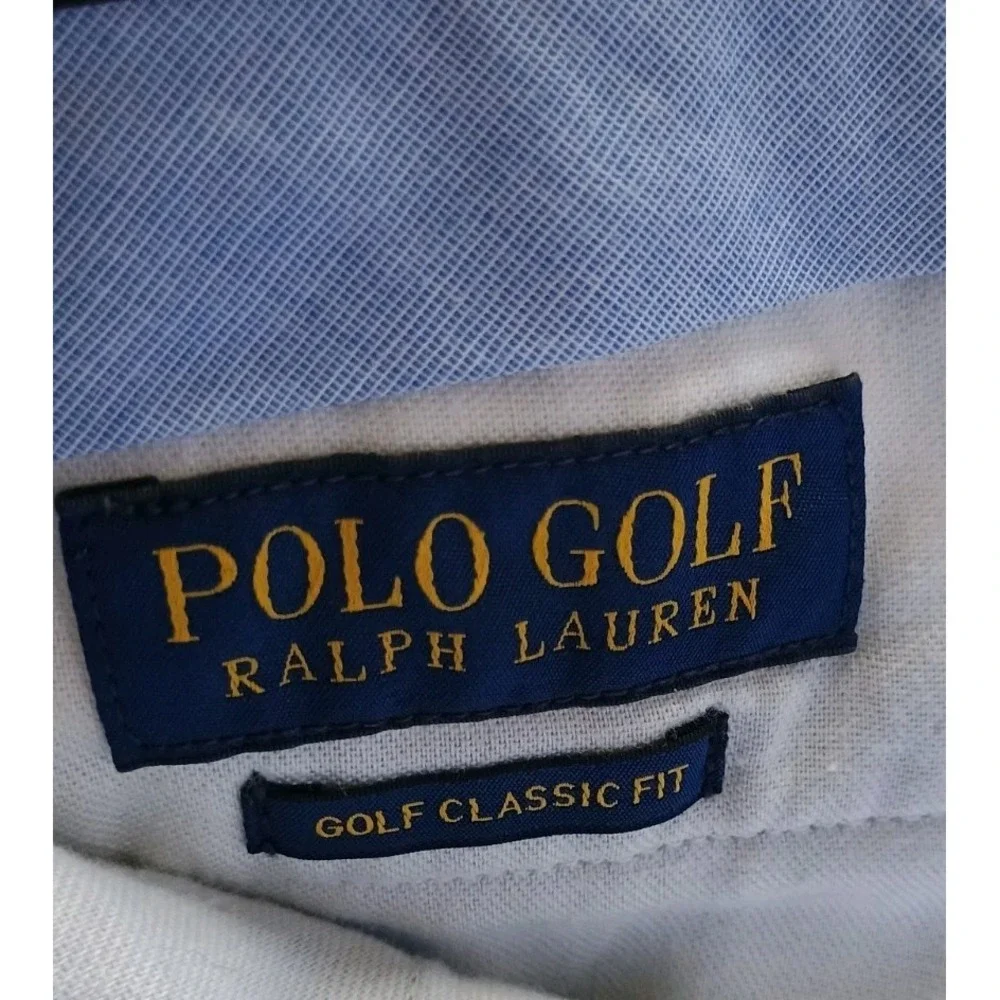 Polo Golf Ralph Lauren Shorts Men 38 Blue Golf Classic Fit Chino 10